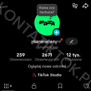 Konto TikTok 2500 obserwujących