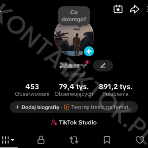 Konto TikTok 79000 obserwujących