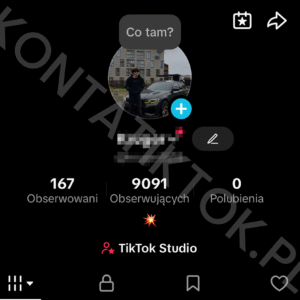 Konto TikTok 9000 obserwujących