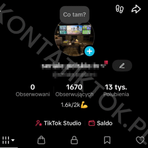 Konto TikTok 1500 obserwujących