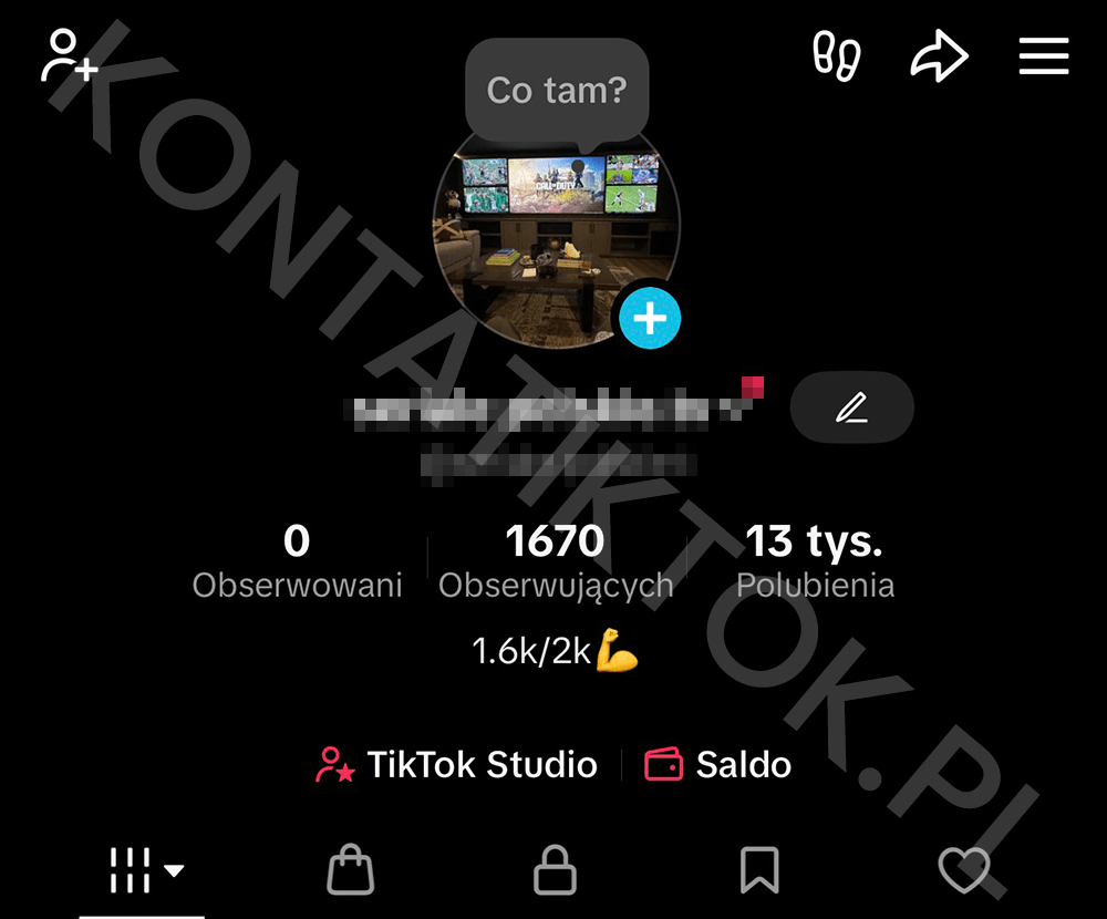Konto TikTok 1500 obserwujących