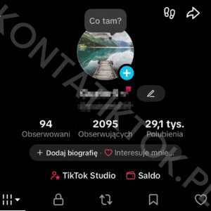 Konto TikTok 2000 obserwujących