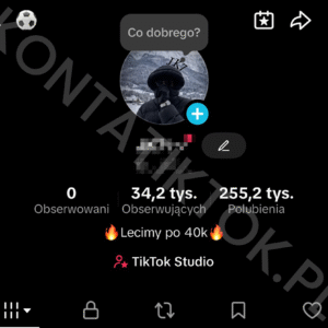 Konto TikTok 34000 obserwujących