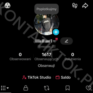 Konto TikTok 1500 obserwujących