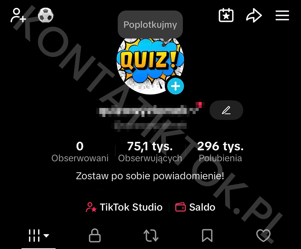 Konto TikTok 75000 obserwujących