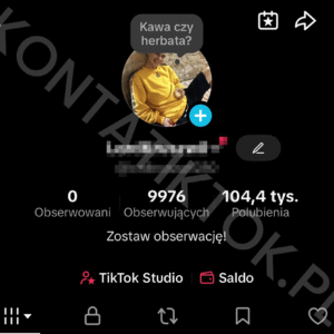 Konto TikTok 9500 obserwujących