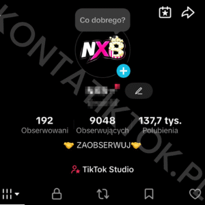 Konto TikTok 9000 obserwujących