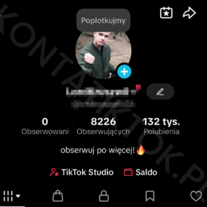 Konto TikTok 8000 obserwujących